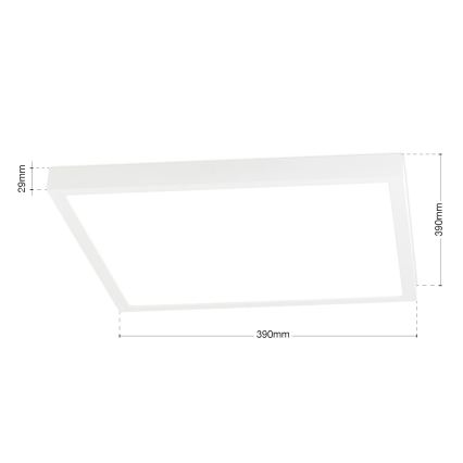 LED Dæmpbar loftlampe DISC LED/30W/230V 2700/3000/4000K 39x39 cm hvid