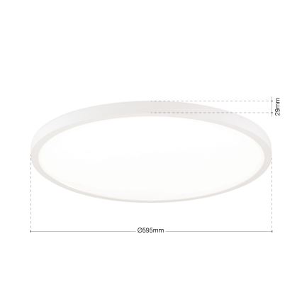 Dæmpbar LED-loftlampe DISC LED/46W/230V 2700/3000/4000K Ø 60 cm hvid