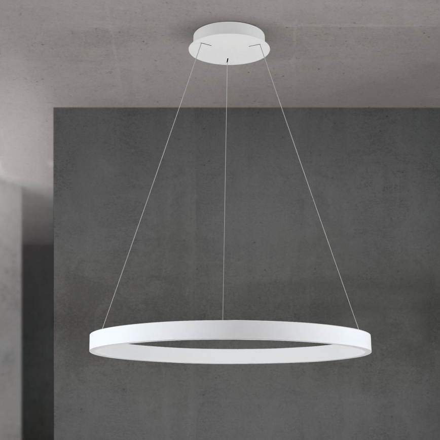 Dæmpbar LED-pendel på wire KOLK LED/80W/230V 2700/3000/4000K Ø 80 cm, hvid