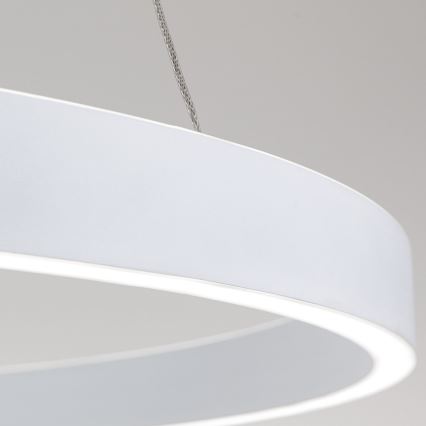 Dæmpbar LED-pendel på wire KOLK LED/80W/230V 2700/3000/4000K Ø 80 cm, hvid