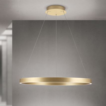 Orion - dæmpbar LED-pendel på wire KOLK LED/80W/230V 2700/3000/4000K Ø 80 cm, guld