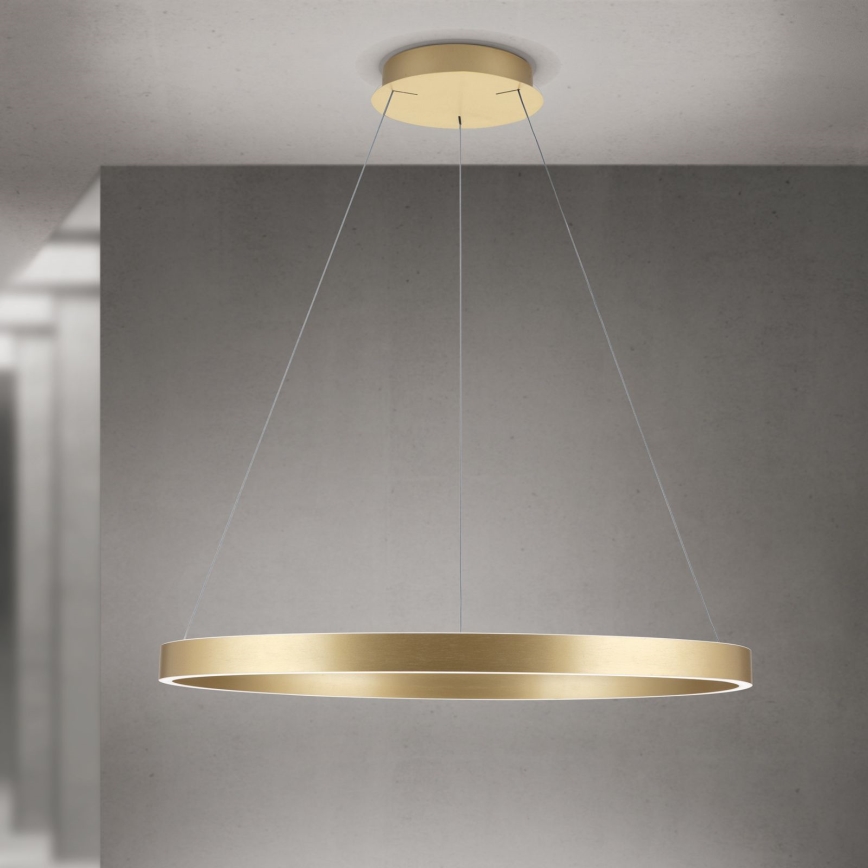 Orion - dæmpbar LED-pendel på wire KOLK LED/80W/230V 2700/3000/4000K Ø 80 cm, guld