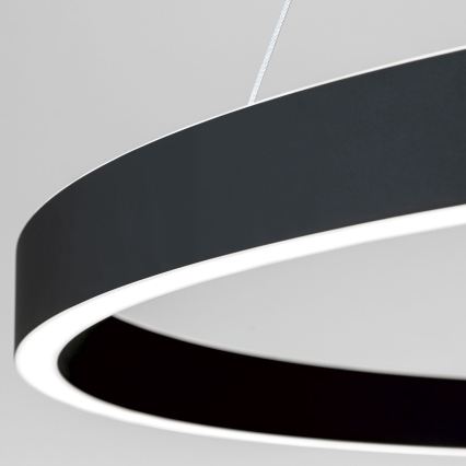 LED dæmpbar pendel på kabel KOLK LED/80W/230V 2700/3000/4000K diameter 80 cm sort