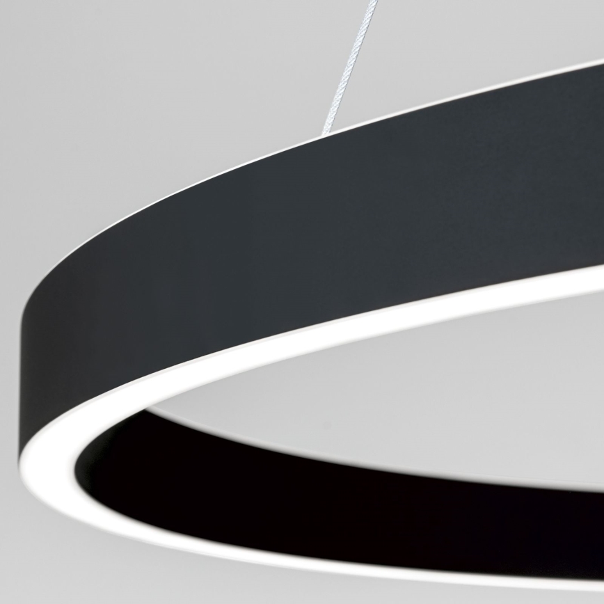 LED dæmpbar pendel på kabel KOLK LED/80W/230V 2700/3000/4000K diameter 80 cm sort