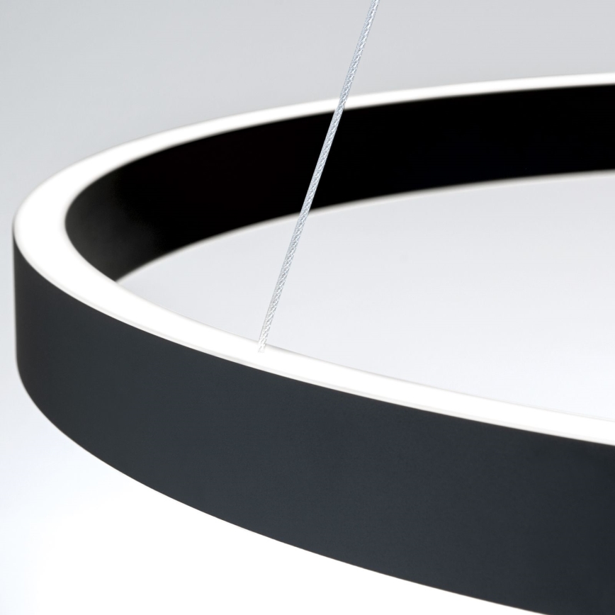 LED dæmpbar pendel på kabel KOLK LED/80W/230V 2700/3000/4000K diameter 80 cm sort