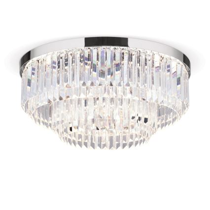 LED Loftlampe i krystal dæmpbar PRISM LED/80W/230V diameter 55 cm skinnende krom