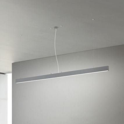LED loft-/pendelarmatur 2-i-1 PALKKI LED/38W/230V 3000/4000/5000K grå