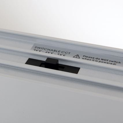 LED loft-/pendelarmatur 2-i-1 PALKKI LED/38W/230V 3000/4000/5000K grå