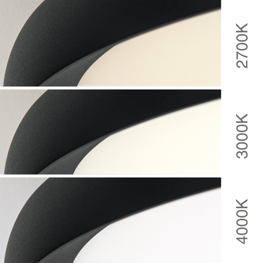 LED-loftlampe KANT LED/30W/230V 2700/3000/4000K Ø 40 cm sort