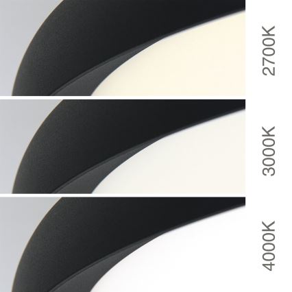 LED loftlampe KANT LED/50W/230V 2700/3200/4000K Ø 60 cm sort