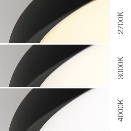 LED loftlampe KANT LED/66W/230V 2700/3200/4000K Ø 80 cm sort