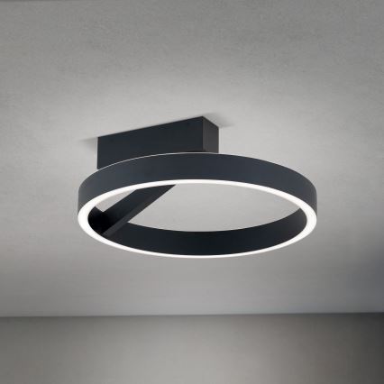 LED loftlampe KOLK LED/40W/230V 2700/3000/4000K Ø 40 cm sort