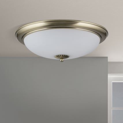 Loftlampe EMPIRA 3xE27/40W/230V Ø 48 cm bronze