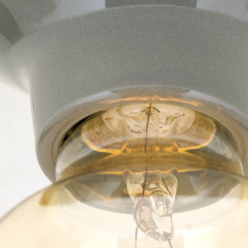 Loftlampe FROST 1xE27/60W/230V grå