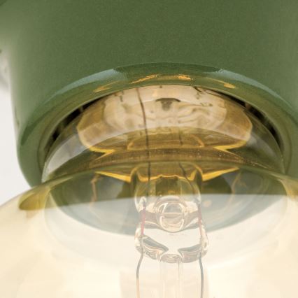 Loftlampe FROST 1xE27/60W/230V grøn