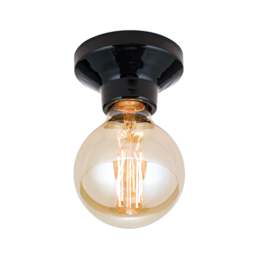 Loftlampe FROST 1xE27/60W/230V sort