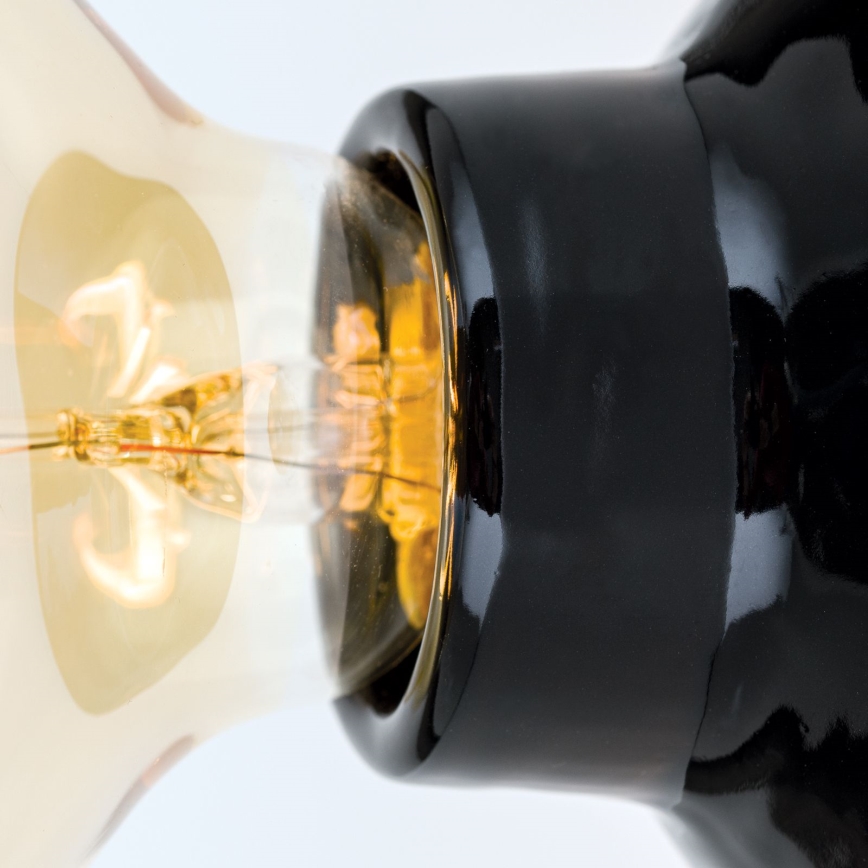 Loftlampe FROST 1xE27/60W/230V sort