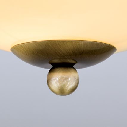 Loftlampe LANDHAUS 1xE27/60W/230V Ø 21 cm bronze/beige/blå
