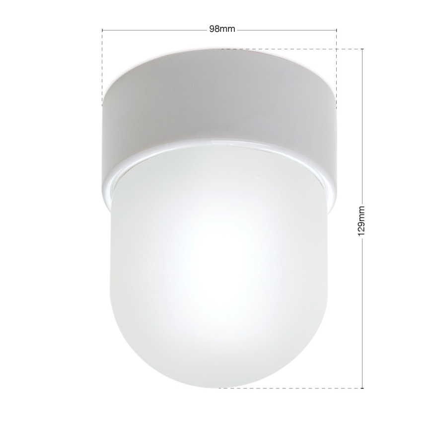 Loftlampe OSTIA 1xE27/40W/230V Ø 9,8 cm hvid
