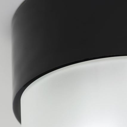 Loftlampe OSTIA 1xE27/40W/230V Ø 9,8 cm sort