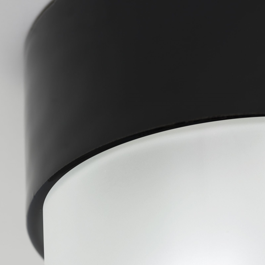 Loftlampe OSTIA 1xE27/40W/230V Ø 9,8 cm sort