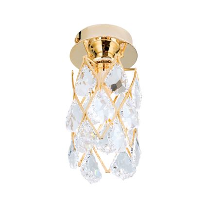 Loftlampe RITA 1xG9/40W/230V Ø 9 cm guld