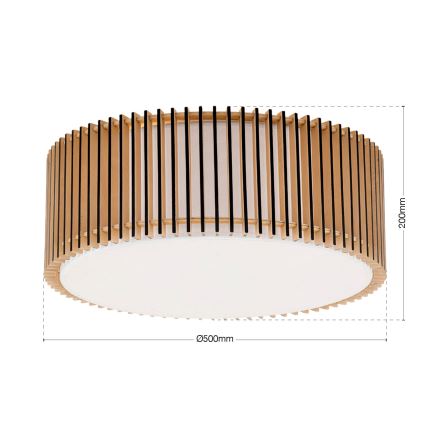 Loftlampe TARTA 3xE27/40W/230V diameter 50 cm beige