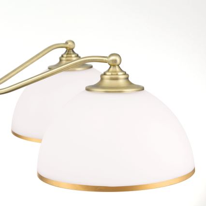 Pendel med kædeophæng OLD LAMP 5xE27/40W/230V diameter 75 cm hvid/messing