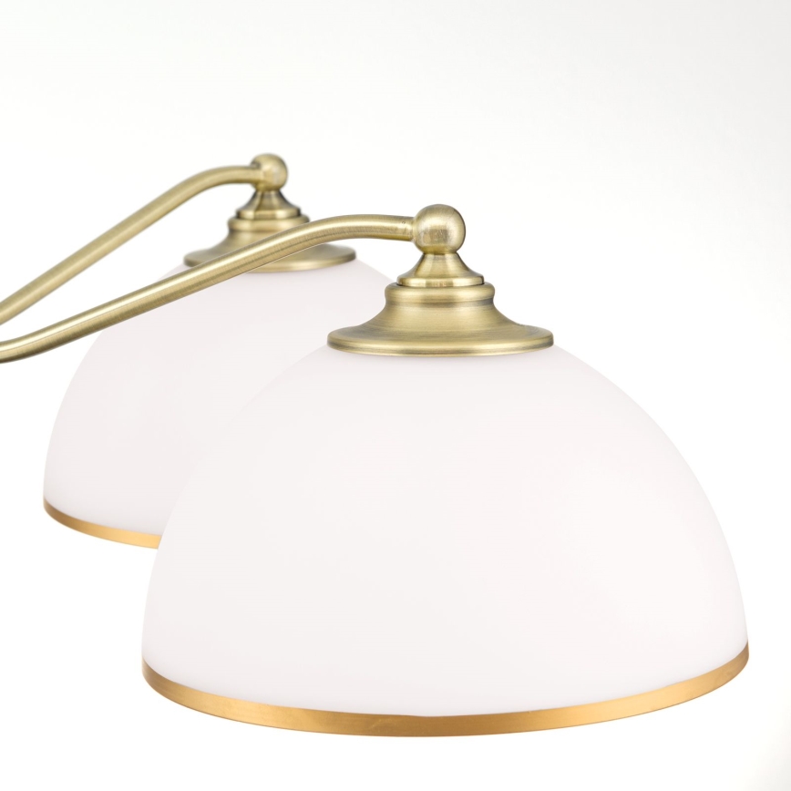 Pendel med kædeophæng OLD LAMP 5xE27/40W/230V diameter 75 cm hvid/messing