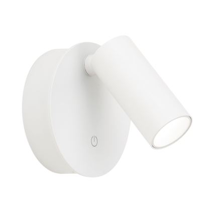 LED dæmpbar genopladelig berøringsbetjent vægspot LUXY LED/1W/5V 2200 mAh 2700/3000/4000K hvid