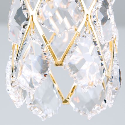 Pendel RITA på wire 1xG9/40W/230V, guldfarvet