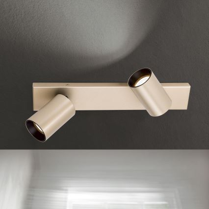 SEAN spotlampe 2xGU10/13W/230V, guld