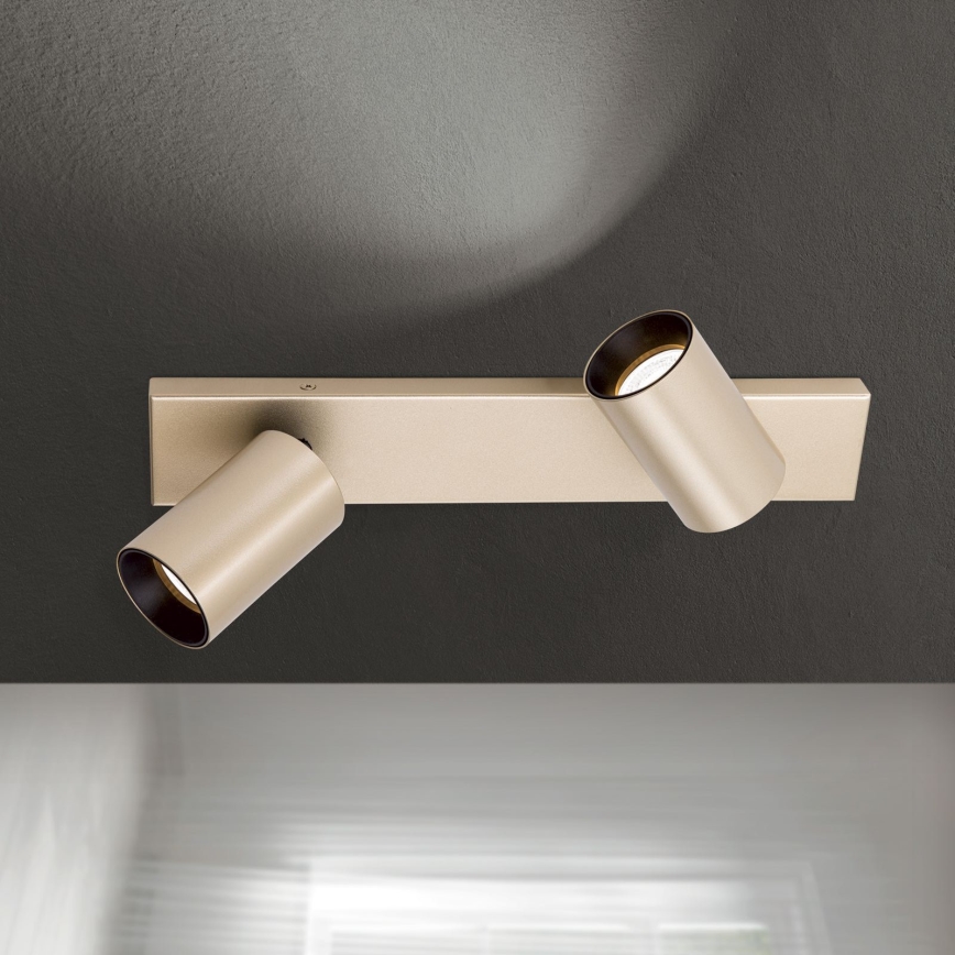 SEAN spotlampe 2xGU10/13W/230V, guld