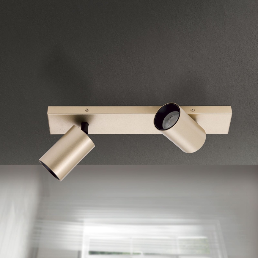 SEAN spotlampe 2xGU10/13W/230V, guld