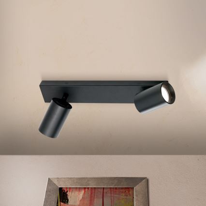 SEAN spotlampe 2xGU10/13W/230V sort