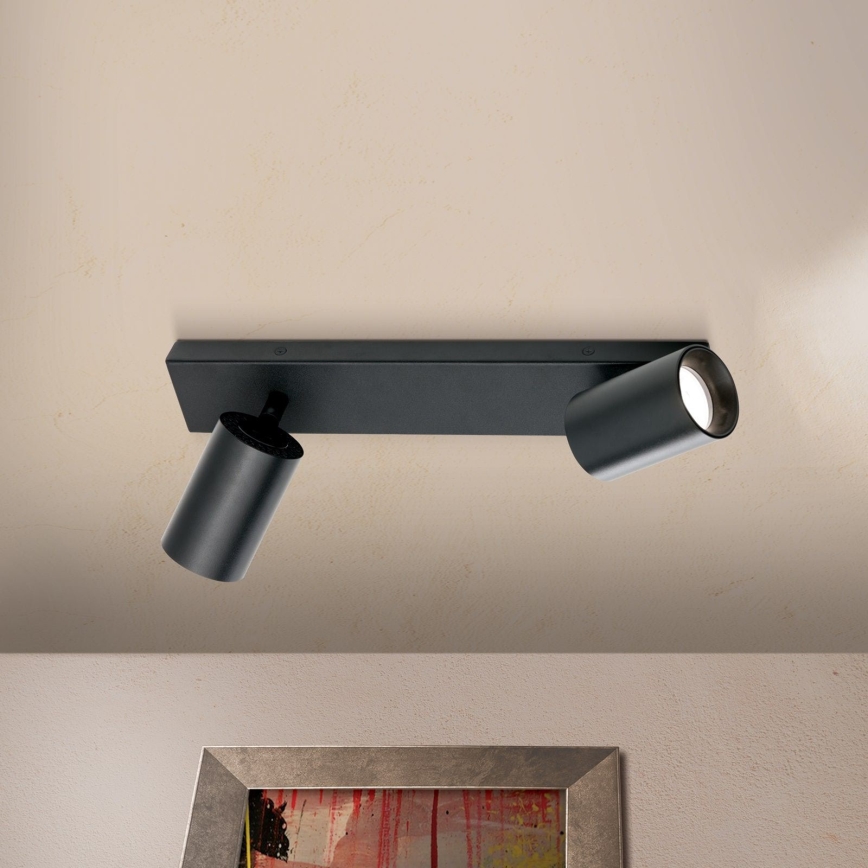 SEAN spotlampe 2xGU10/13W/230V sort