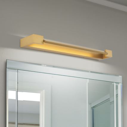 LED spejllampe til badeværelse MARILYN LED/18W/230V 60 cm IP44 guldfarvet