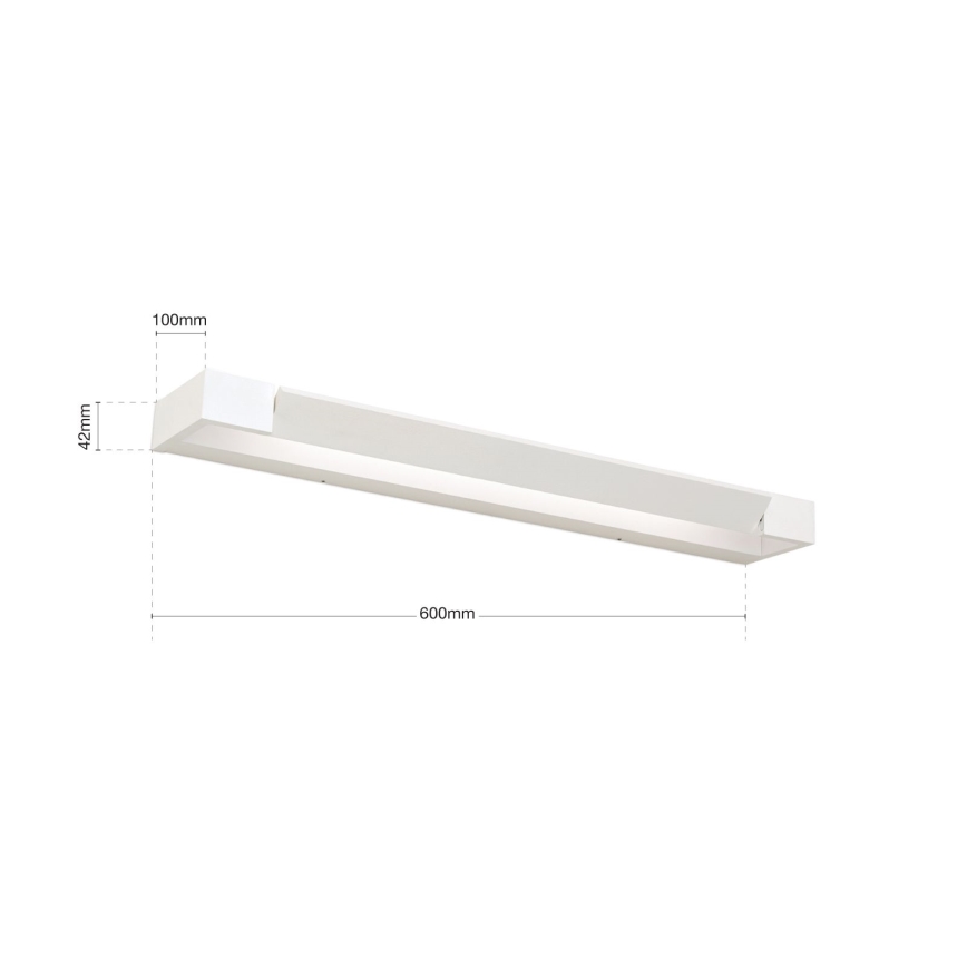 LED spejllampe til badeværelse MARILYN LED/18W/230V 60 cm IP44 hvid