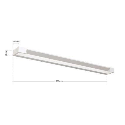 LED spejllampe til badeværelse MARILYN LED/24W/230V 90 cm IP44 hvid