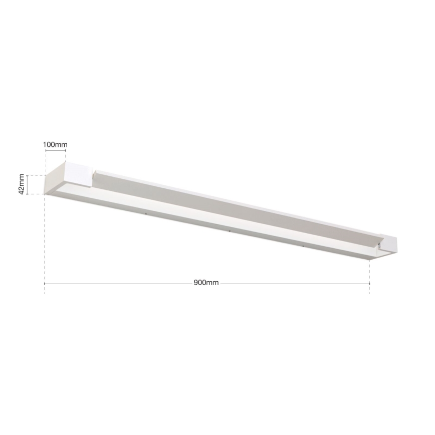LED spejllampe til badeværelse MARILYN LED/24W/230V 90 cm IP44 hvid