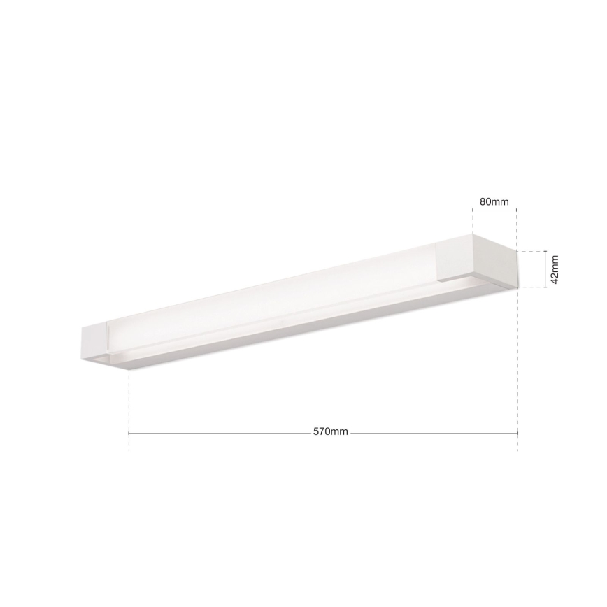 LED spejllampe til badeværelse MARILYN LED/21W/230V 57 cm IP44 hvid