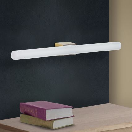 LED væglampe VISAGIST 1xS14d/8W/230V messing