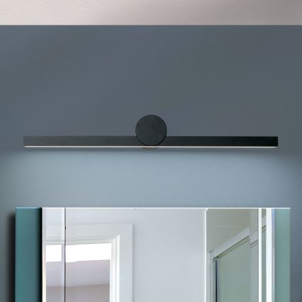 LED spejllampe til badeværelse BEAUTY LED/12W/230V 61 cm IP54 sort