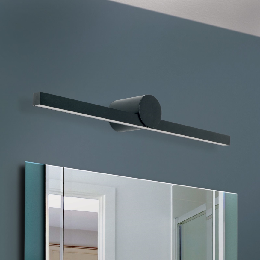 LED spejllampe til badeværelse BEAUTY LED/12W/230V 61 cm IP54 sort