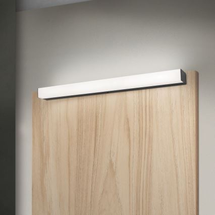 LED spejllampe til badeværelse HORIZON LED/12W/230V 3000/4000K 60 cm IP44 sort