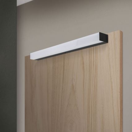 LED spejllampe til badeværelse HORIZON LED/12W/230V 3000/4000K 60 cm IP44 sort