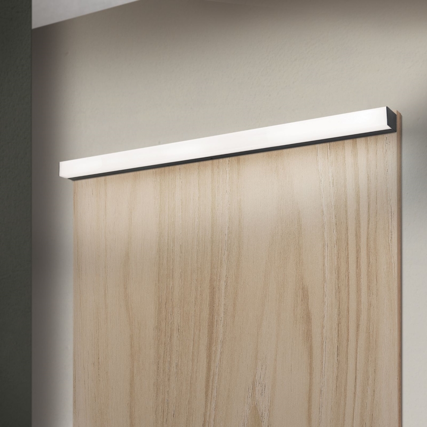 LED spejllampe til badeværelse HORIZON LED/18W/230V 3000/4000K 90 cm IP44 sort