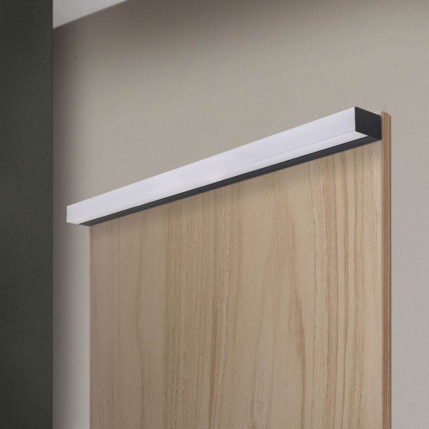 LED spejllampe til badeværelse HORIZON LED/18W/230V 3000/4000K 90 cm IP44 sort