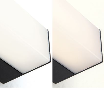 LED spejllampe til badeværelse HORIZON LED/18W/230V 3000/4000K 90 cm IP44 sort