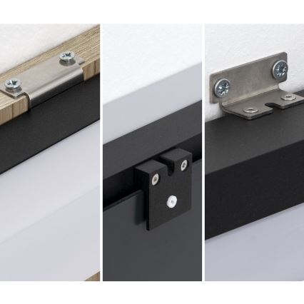 LED spejllampe til badeværelse HORIZON LED/18W/230V 3000/4000K 90 cm IP44 sort